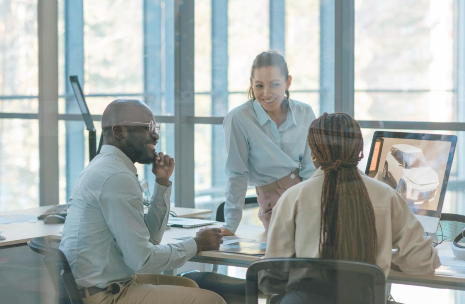 Strategic planning session with business expansion charts